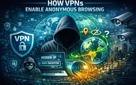 How VPNs enable anonymous browsing.