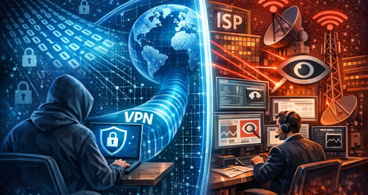 How VPNs protect against ISP tracking.