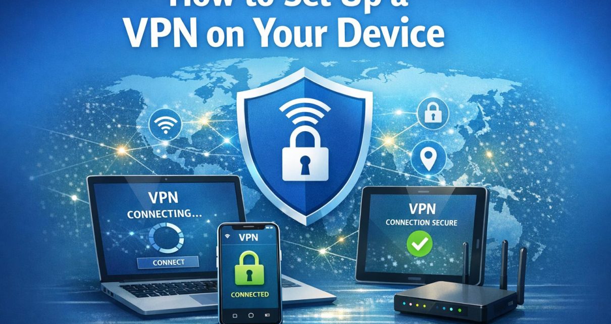How to set up a VPN on your device.