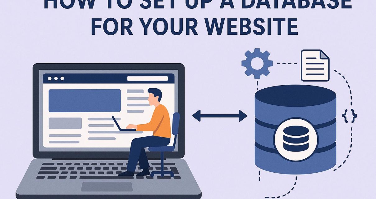 How to set up a database for your website.