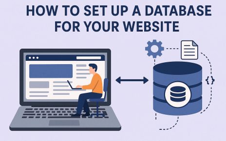 How to set up a database for your website.