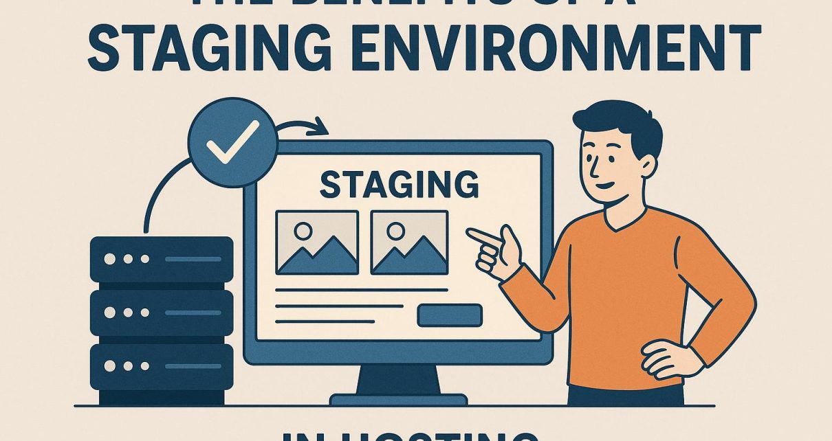 The benefits of a staging environment in hosting.
