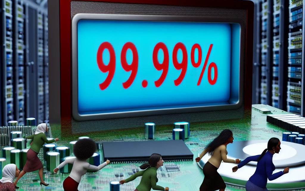 The importance of uptime in web hosting.